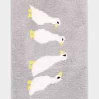 Коврик Доляна &laquo;Гуси&raquo;, 40&times;60 см, микрофибра, серый