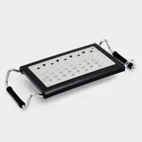 Тёрка раздвижная с ручками Magistro Sharp, 23&times;10.1&times;2.6 см, 301 сталь, чёрная