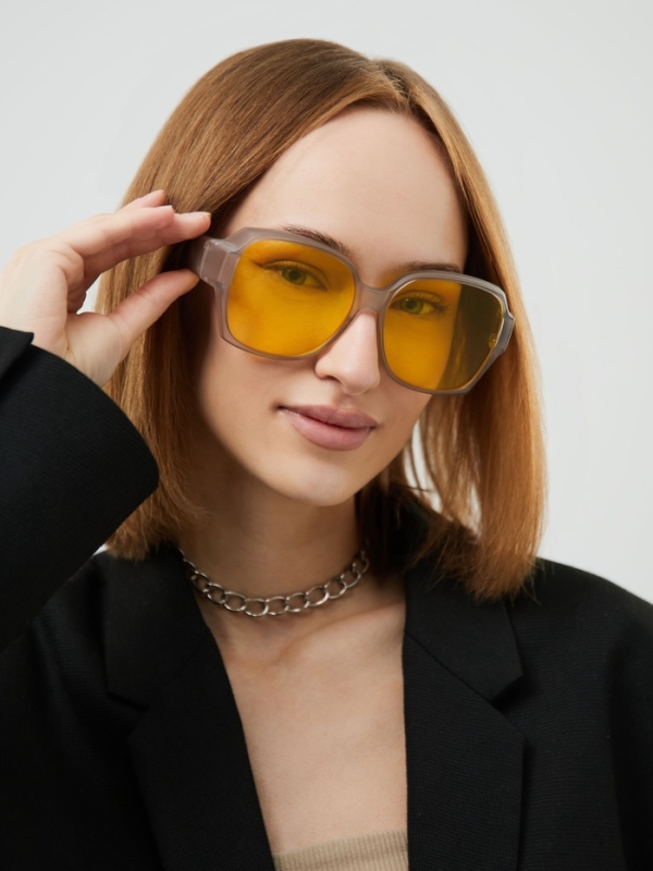 Очки для водителя, антиблик, антифары, uv 380, ширина 15.3 см, желтая линза Очки для водителя, антиблик, антифары, uv 380, ширина 15.3 см, желтая линза