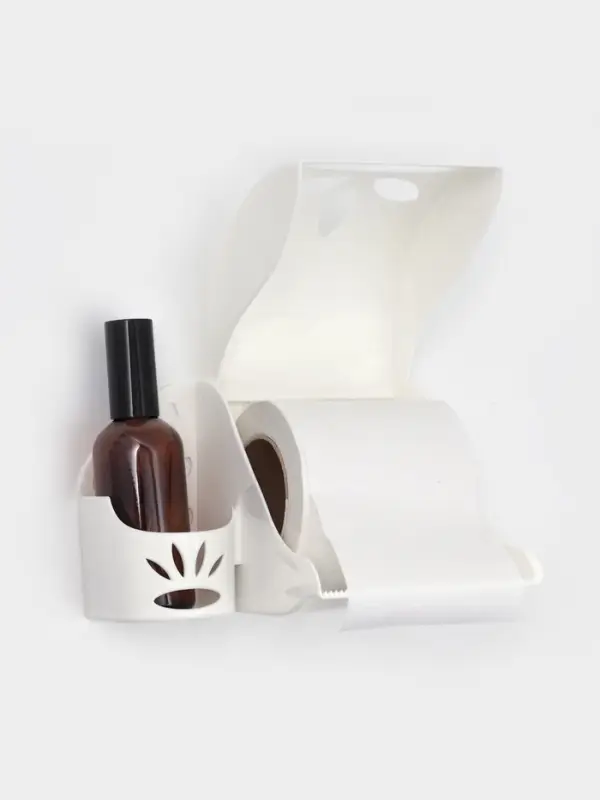 Держатель для туалетной бумаги и освежителя воздуха Альтернатива, пластик, 17.5&times;13&times;11.5 см, МИКС