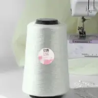 Нитки для оверлока 150D/1, 32910 м, текстурированные, некручёные, белые