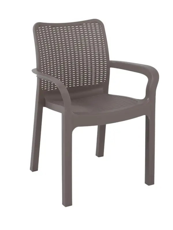 Стул пластиковый InGreen Rattan 506х580х833мм, французский платан