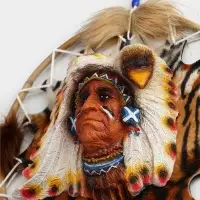 Панно "Вождь" 30х5х60 см