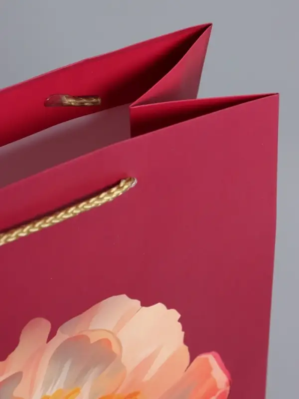 Пакет подарочный ламинированный "Пион" 18 х 22,3 х 10 см