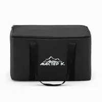 Термосумка с аккумулятором холода &laquo;Мастер К.&raquo; на молнии, объём 13 л, сохраняет холод до 6 ч, чёрная