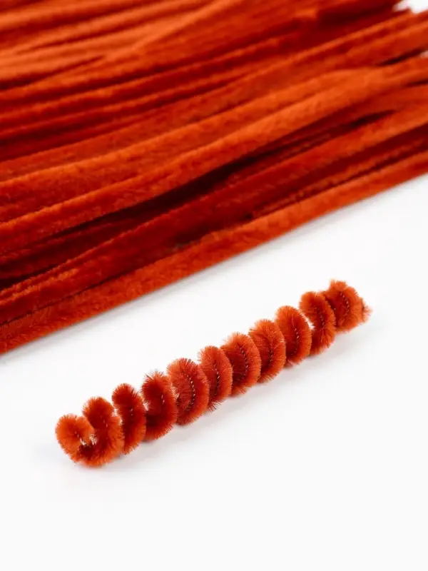 Синельная проволока, набор 100 шт., коричневая, 30 см