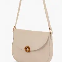 Сумка женская мессенджер TEXTURA на магните, с косметичкой, 28&times;4&times;20 см, молочная