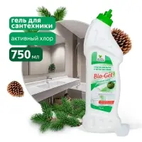 Средство для мытья и чистки сантехники "Bio-Gel" (с активным хлором) 750 мл. Clean&Green CG8072
