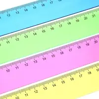 Линейка прозрачная, 30 см, тонированная, МИКС