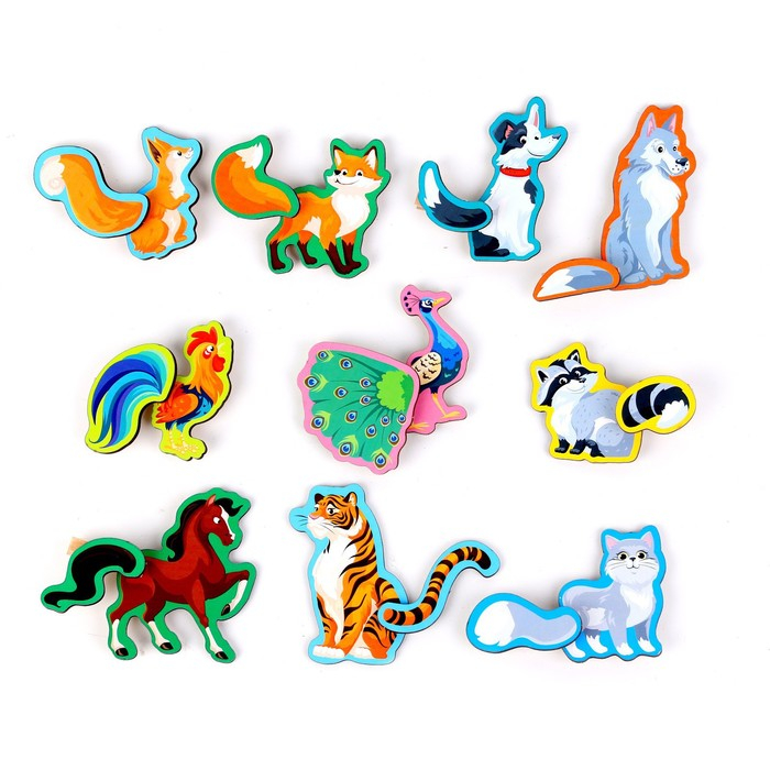 Развивающая игра с прищепками «Чей хвост?» Развивающая игра с прищепками «Чей хвост?»