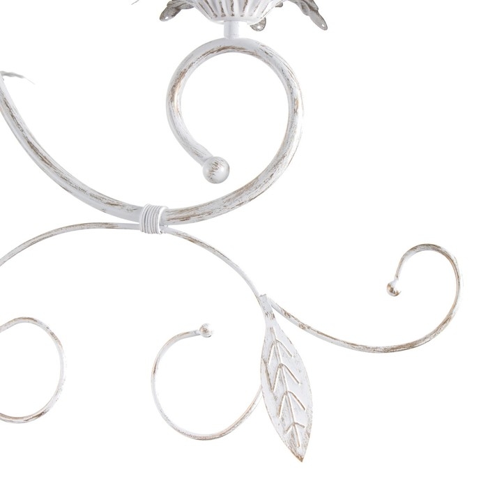 Люстра Люстра "Айрис" 3xE14 40Вт белый с золотой патиной 66х66х46-105 см BayerLux