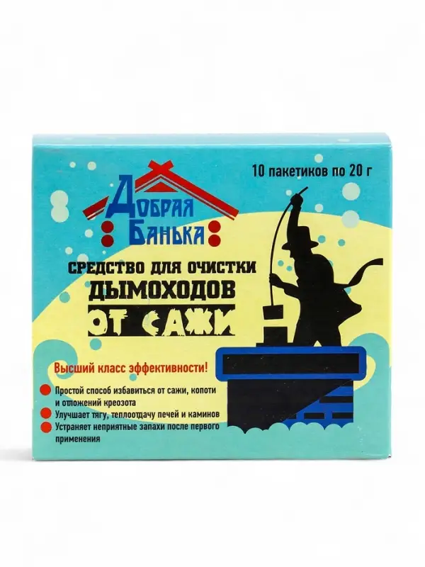 Очиститель дымохода Добрая Банька (10шт*20гр) Очиститель дымохода Добрая Банька (10шт*20гр)