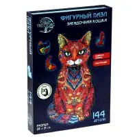 Пазл фигурный &laquo;Кот мандала&raquo;, 144 детали