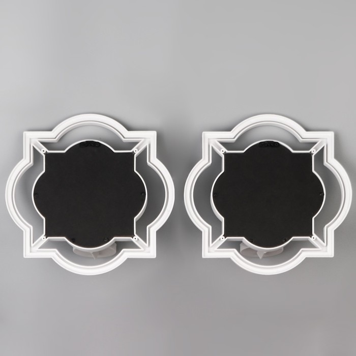 Подсвечник настенный стекло на 1 свечу Подсвечник настенный стекло на 1 свечу "Отражение" набор 2 шт d-4 см белая 8х20х20,5 см