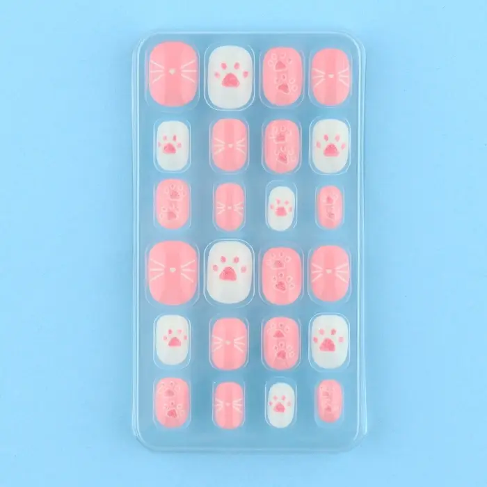 Детские накладные ногти &laquo;Кисуля&raquo;, 24 шт.