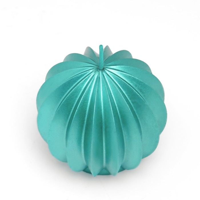 Свеча фигурная  Свеча фигурная "Шар граненый", 6,5х6,5 см, тиффани, в коробке