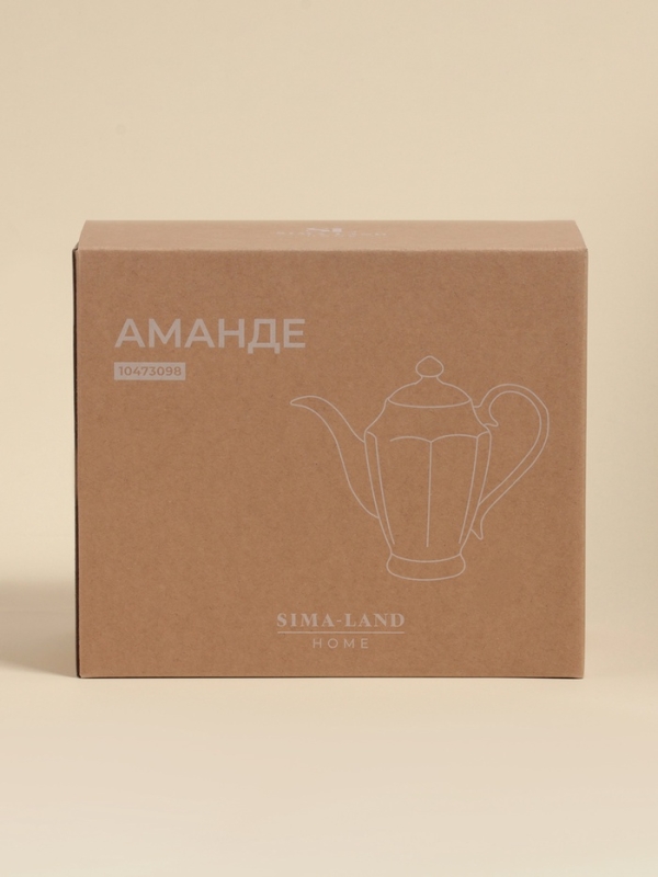 Заварочный чайник SL Home «Аманде», 27,5×14×24 см, фарфор, белый Заварочный чайник SL Home «Аманде», 27,5×14×24 см, фарфор, белый