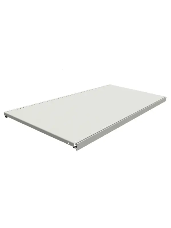 Полка для стеллажа, 30&times;101 см, перфорированная, шаг 2.5 см, белая