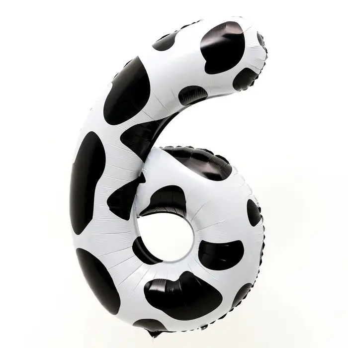 Воздушный шар фольгированный 40" &laquo;Цифра 6&raquo;