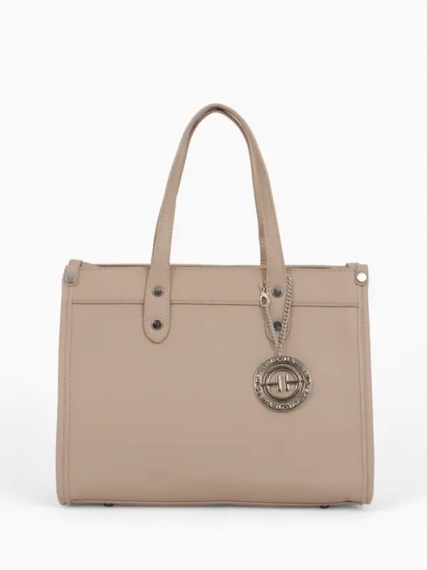 Сумка женская тоут TEXTURA на молнии, с кошельком, 30&times;10&times;24 см, бежевый