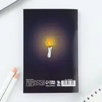 Блокнот А6, 32 л на скрепке, в клетку «Девочка с косичками»