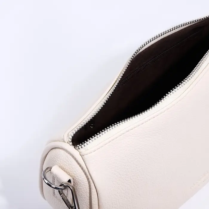Сумка женская кросс-боди на молнии, 25&times;8.5&times;14 см, белая