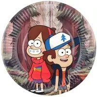 Тарелка одноразовая &laquo;С Днем Рождения!&raquo;, 18 см, Гравити Фолз