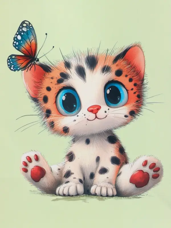 Пакет подарочный ламинированный "Маленький котенок" 18 х 22,3 х 10 см