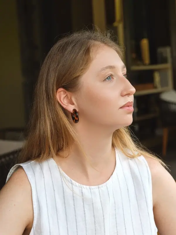 Серьги QF &laquo;Леопард&raquo;, набор 3 пары, кольца, цветной в золоте