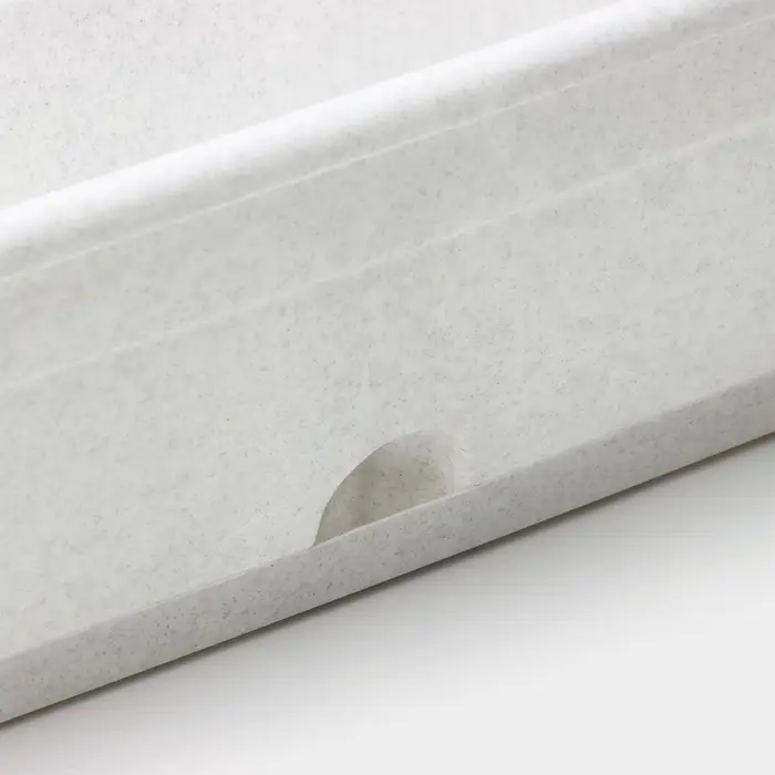 Ящик балконный для цветов, 16 л, 80&times;20&times;17.5 см, пластиковый, цвет мраморный