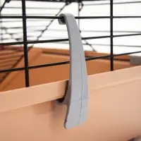 Клетка для грызунов &laquo;Пижон&raquo;, 38&times;27&times;27 см, складная, домик, миска, колесо, бежевая