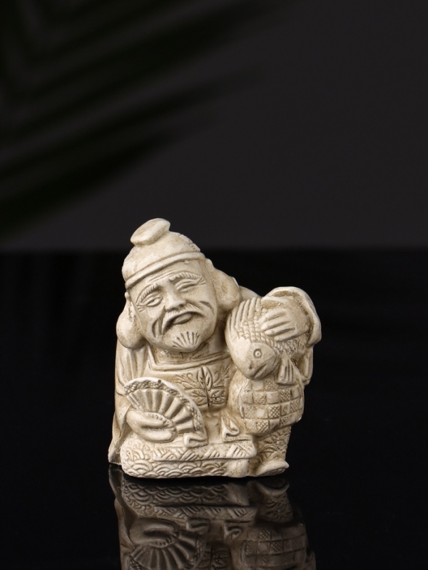 Набор фигур "Нэцкэ" 20х10х7 см, бежевый