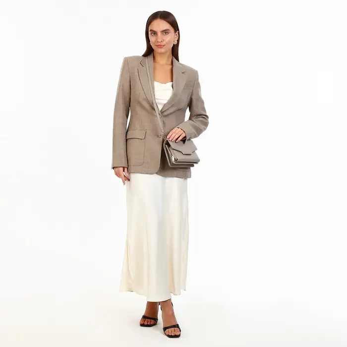 Сумка женская мессенджер на магнитах, 20&times;4&times;13 см, серая