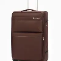 Чемодан на колёсах TEXTURA, кодовый замок, с увеличением, 47&times;30&times;78 см, 28", коричневый