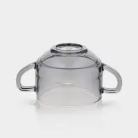 Бульонница Paşabah&ccedil;e &laquo;Грей&raquo;, 480 мл, с ручками, стекло, серая