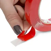 Лента клейкая двусторонняя AVS SCH-028 12 mm x 5 m акриловая основа (прозрачная)