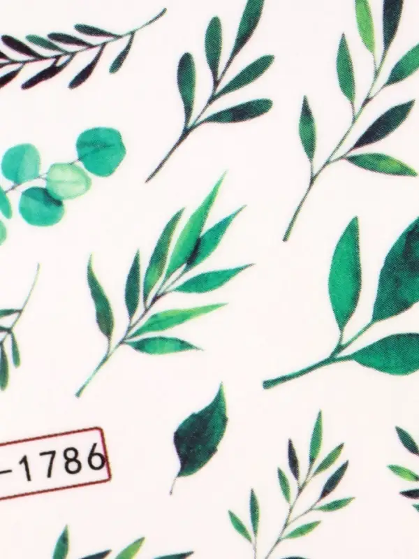 Слайдеры для ногтей «Листья», фасовка 6 шт, зелёные Слайдеры для ногтей «Листья», фасовка 6 шт, зелёные