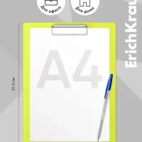 Планшет пластиковый с зажимом А4, 1.3 мм, ErichKrause Matt Neon, микс