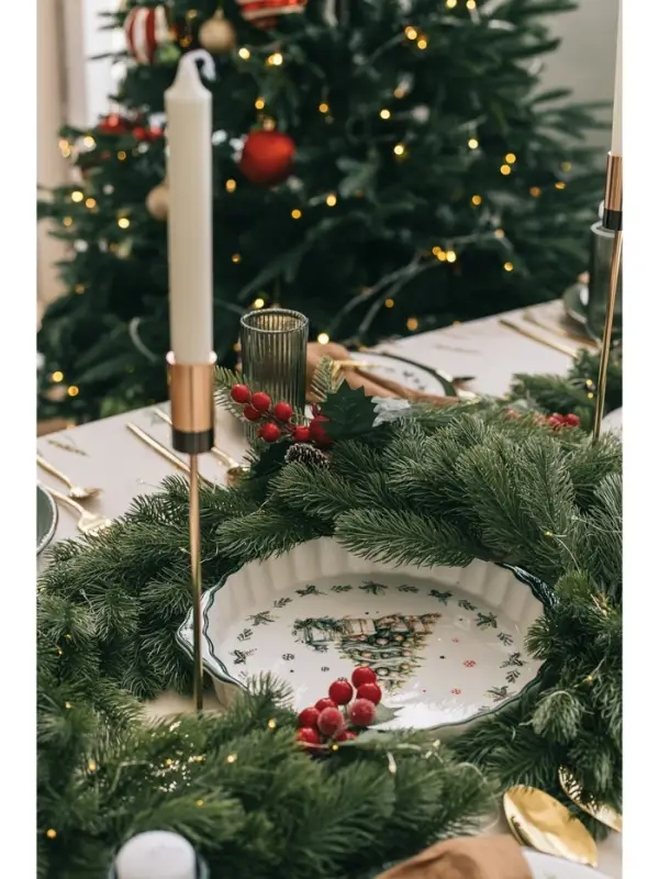 Блюдо для запекания новогоднее Доляна &laquo;Приближение чуда&raquo;, 28.8&times;25&times;4.3 см, белое