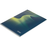 Блокнот А4,60л,клетка,метал.гребень,цв.обложка Forma