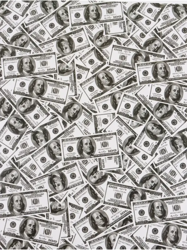 Бумага упаковочная глянцевая &laquo;Богатство&raquo;, 50 &times; 70 см