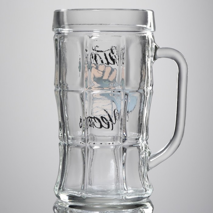 Кружка стеклянная пивная «Сила, честь», 500 мл Кружка стеклянная пивная «Сила, честь», 500 мл