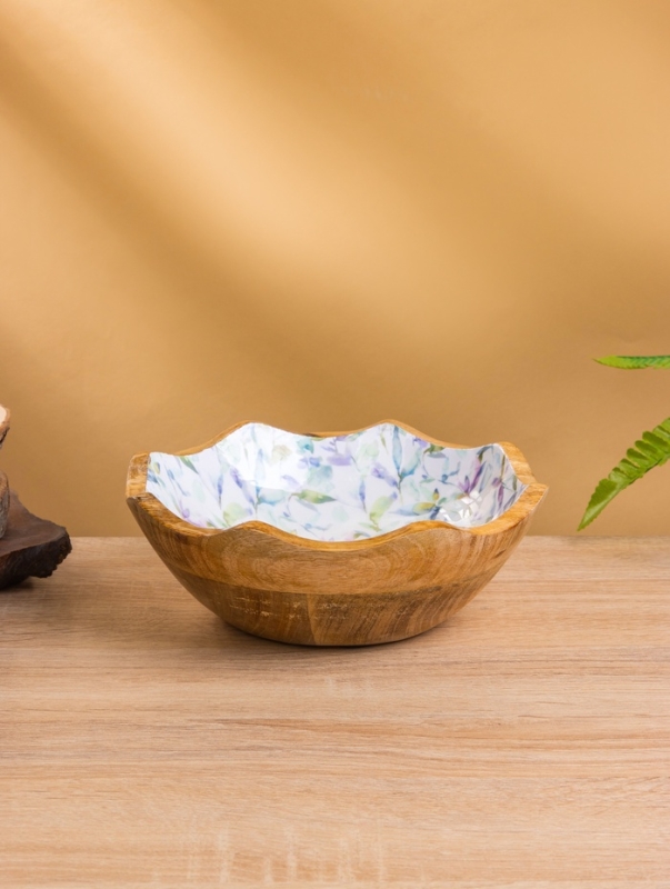 Салатник Салатник "Оттенки сирени" дерево манго 20х20х8 см