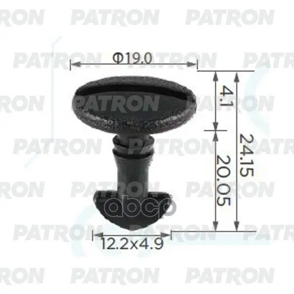 клипса пластмассовая PATRON арт. P37-2376