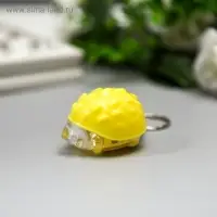 Фонарик брелок для ключей на кольце «Ёжик», 2.8×3.5×4.8 см, МИКС