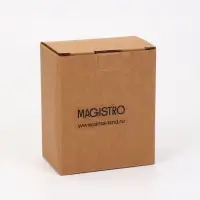 Кофейная пара Magistro &laquo;Бланш&raquo;, 2 предмета: чашка 80 мл, блюдце 13&times;10.5 см, фарфор, белая