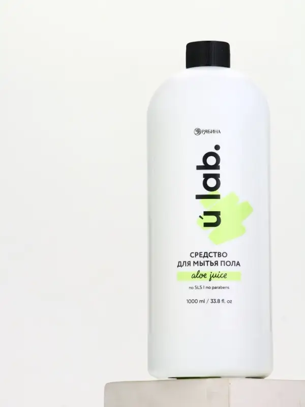 Средство для мытья пола, аромат мякоть алоэ, 1000 мл, ULAB Средство для мытья пола, аромат мякоть алоэ, 1000 мл, ULAB