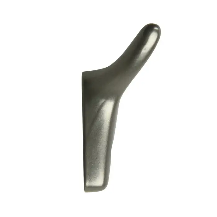 Крючок мебельный CAPPIO YAK, двухрожковый, цвет графит