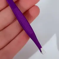 Пинцет прямой, узкий, 9 см, МИКС