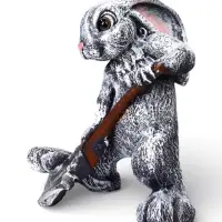 Садовая Фигура 35 х 30 х 18 см полистоун Заяц с лопатой